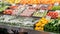 Vegetables on display at Adelaide Central Market, South Australi