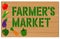 Vegetables and Farmers Market Painted on Wood Sign