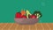 vegetables food healthy animation icon