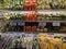 Vegetables in the grocery shelves