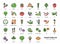 Vegetables icon isolated, Spices logo. Fresh vegetarian food, Line Art