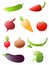 Vegetables icon set