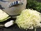 Vegetables - Making Fresh Sauerkraut - Black Background