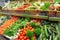 Vegetables on a market