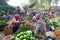 Vegetables market in Myanmar