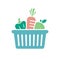 Vegetables , natural foods vector icon illustration