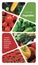 Vegetables Shop Concept Photo Collage. Can be used for visual stand, display, brochures, flyer