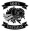 Vegetarian 100 percent label