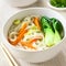 Vegetarian Asian Rice Noodle Soup