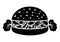 Vegetarian burger icon