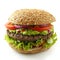 Vegetarian Burger Studio Capture. Generative ai.