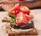 Vegetarian Diet Crispbread sandwiches