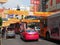 Vegetarian Festival banners over a crowded Yaowarat Road