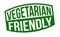 Vegetarian friendly sign or stamp