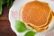 Vegetarian gluten free Spinach pancakes