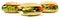 Vegetarian Hamburger with Avocado - Fast Food