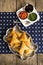 Vegetarian Indian Samosas with Dipping Sauces