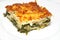 Vegetarian lasagna with ricotta cheese