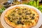 Vegetarian Manakish pizza