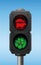 Vegetarian No Meat Vegetables Traffic Light