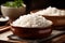 vegetarian organic healthy asian white food rice grain diet meal. Generative AI.