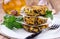 Vegetarian patties or burger made with chickpeas