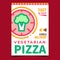 Vegetarian Pizza Creative Promotion Poster Vector