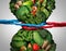 Vegetarian Struggle Diet And Food Concept