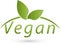 Vegetarian symbol, vegan and nature logo