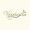vegetarian text design. Vector illustration decorative design