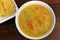 Vegetarian/Vegan Yellow Split Pea Soup with Crackers