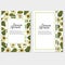 Veggie Lover Elements template of invitation or poster with avocado - Vector