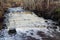 Vegupite waterfall, photographed with a long exposure