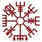 Vegvisir Red Mythology Nordic