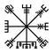 Vegvisir viking symbol icon