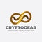 Vehicle Auto Driving and Crypto Currency Evolution Logo