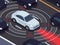 Vehicle autonomous driving technology. Car assistant and traffic monitoring system vector concept