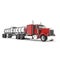 Vehicle. Big Cargo Truck. Tank. Gasoline tanker on white. 3D illustration