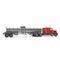 Vehicle. Big Cargo Truck. Tank. Gasoline tanker on white. 3D illustration