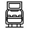 Vehicle boot icon, outline style
