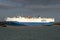 Vehicle carrier ship alongside port. Southampton, UK