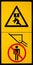 Vehicle danger warning label 2