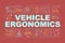 Vehicle ergonomics word concepts banner