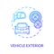 Vehicle exterior concept icon