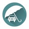 Vehicle insurance icon.Car insurance vector illustration.