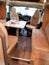 Vehicle interior view of a motorhome