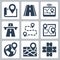 Vehicle Navigation and Road Related Vector Icons 2