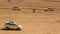 Vehicle passing in the Desert