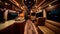 Vehicle recreational interior in wooden view of motorhome modern camper rv van