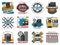 Vehicle repair and car spare part icons
